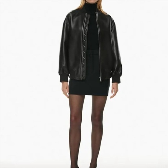 Aritzia Vegan Leather Bomber